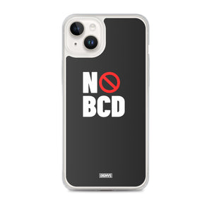 No BCD iPhone Case - white on black