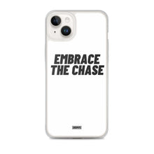 Load image into Gallery viewer, Embrace The Chase iPhone Case - black on white