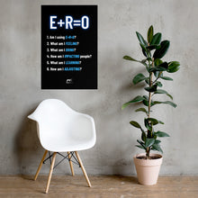 Load image into Gallery viewer, E+R=O Poster - Reflection List (24&quot; x 36&quot;)