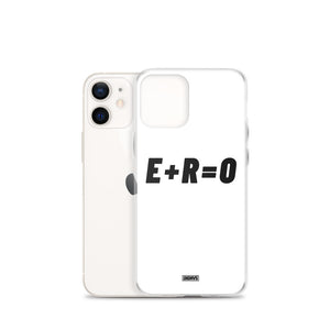 E+R=O iPhone Case - black on white