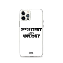 Load image into Gallery viewer, Opportunity and Adversity iPhone Case - black on white
