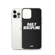 Load image into Gallery viewer, Daily Discipline iPhone Case - white on black