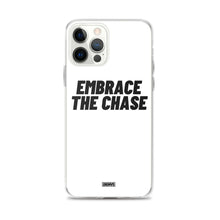Load image into Gallery viewer, Embrace The Chase iPhone Case - black on white