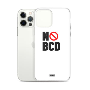 No BCD iPhone Case - black on white