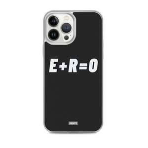E+R=O iPhone Case - white on black