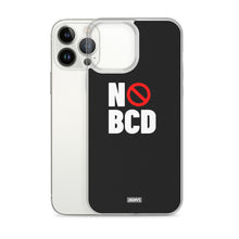 Load image into Gallery viewer, No BCD iPhone Case - white on black