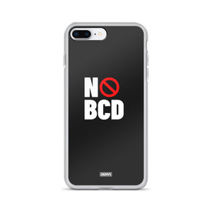 No BCD iPhone Case - white on black