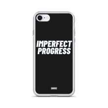 Load image into Gallery viewer, Imperfect Progress iPhone Case - white on black