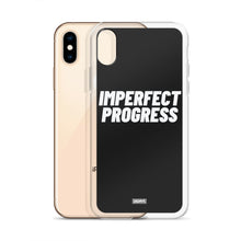 Load image into Gallery viewer, Imperfect Progress iPhone Case - white on black