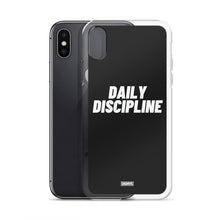 Load image into Gallery viewer, Daily Discipline iPhone Case - white on black