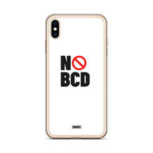 Load image into Gallery viewer, No BCD iPhone Case - black on white