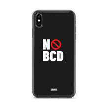 Load image into Gallery viewer, No BCD iPhone Case - white on black