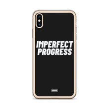 Load image into Gallery viewer, Imperfect Progress iPhone Case - white on black